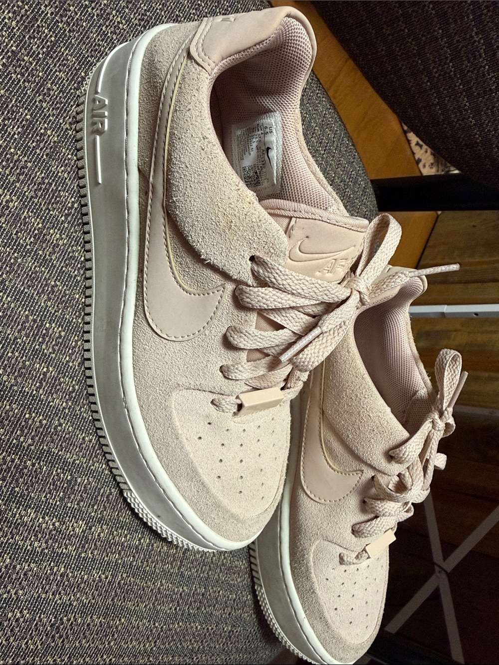 Nike Women’s Low-Top Suede Sneakers in Light Pink